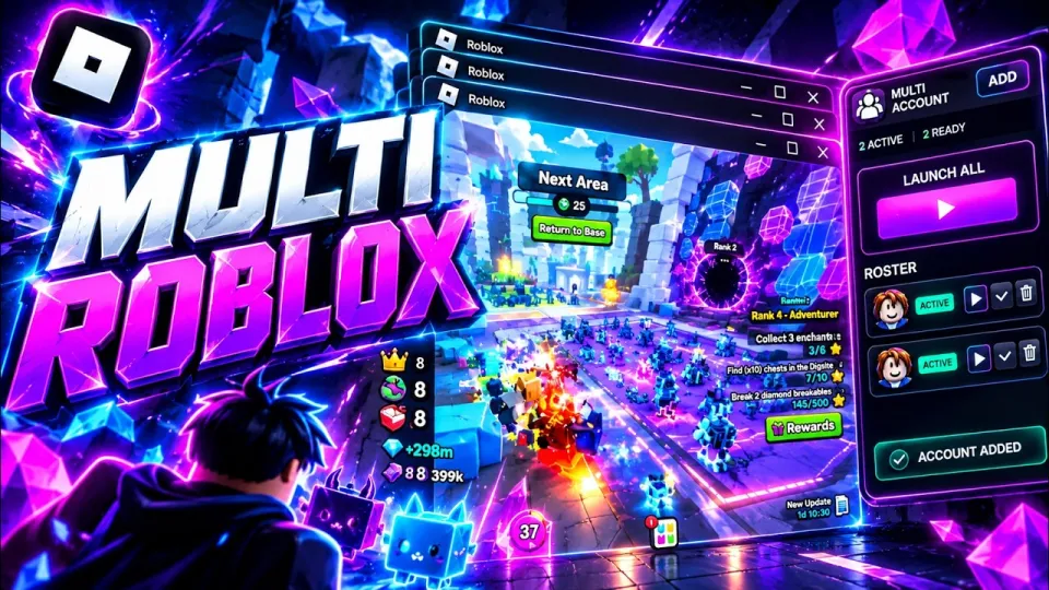 How to Open Multiple Roblox Accounts at Once | 5+ Accounts